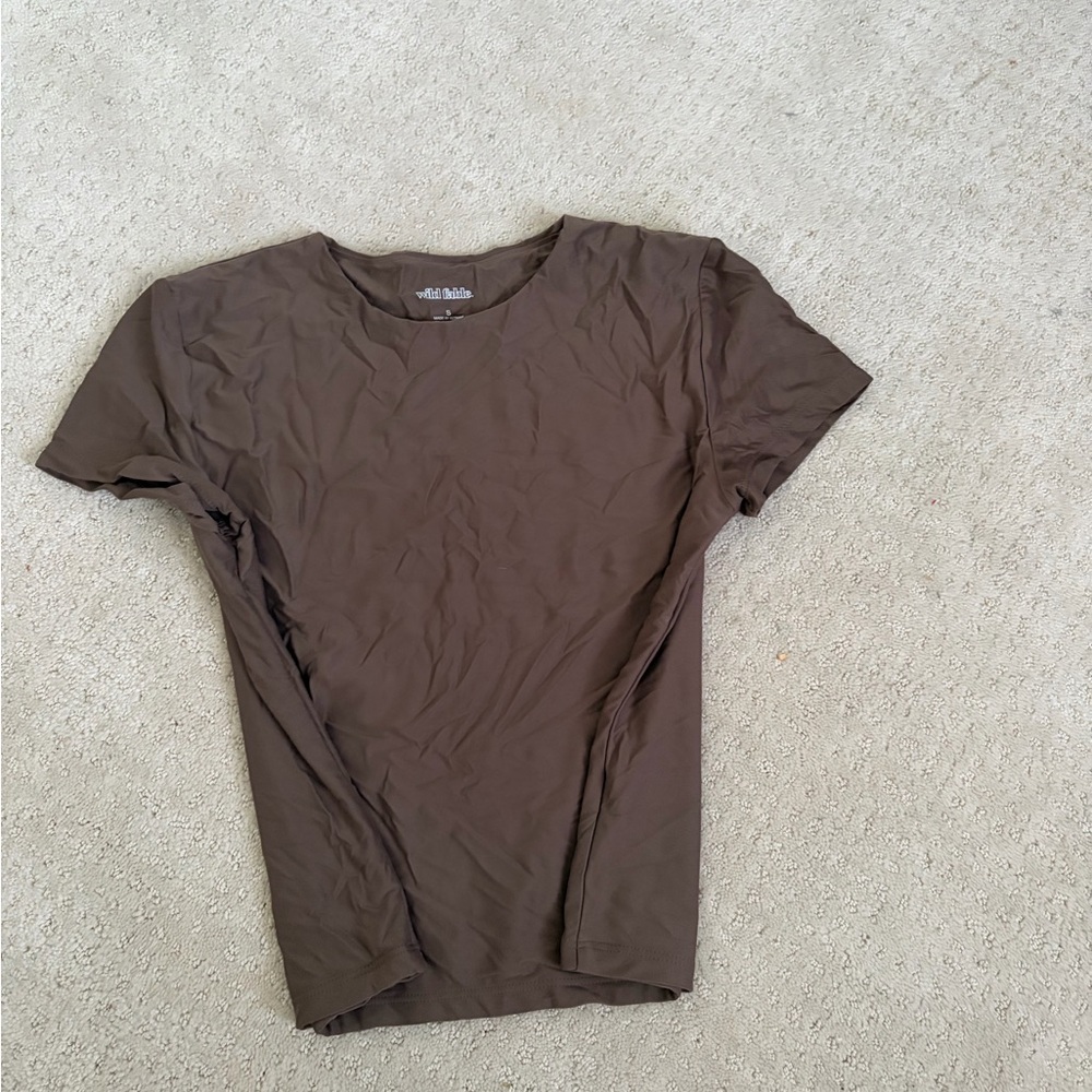 Brown Crew Neck T-Shirt